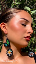 Load image into Gallery viewer, Two-Tier Kokom Earrings Clear
