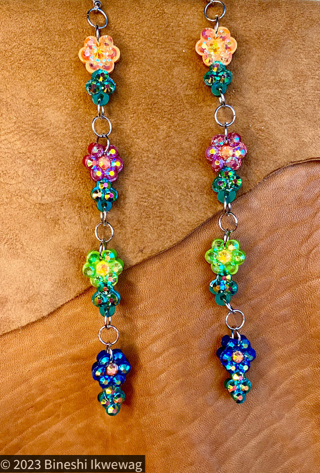 4-Tier Mini Flower Earrings 2