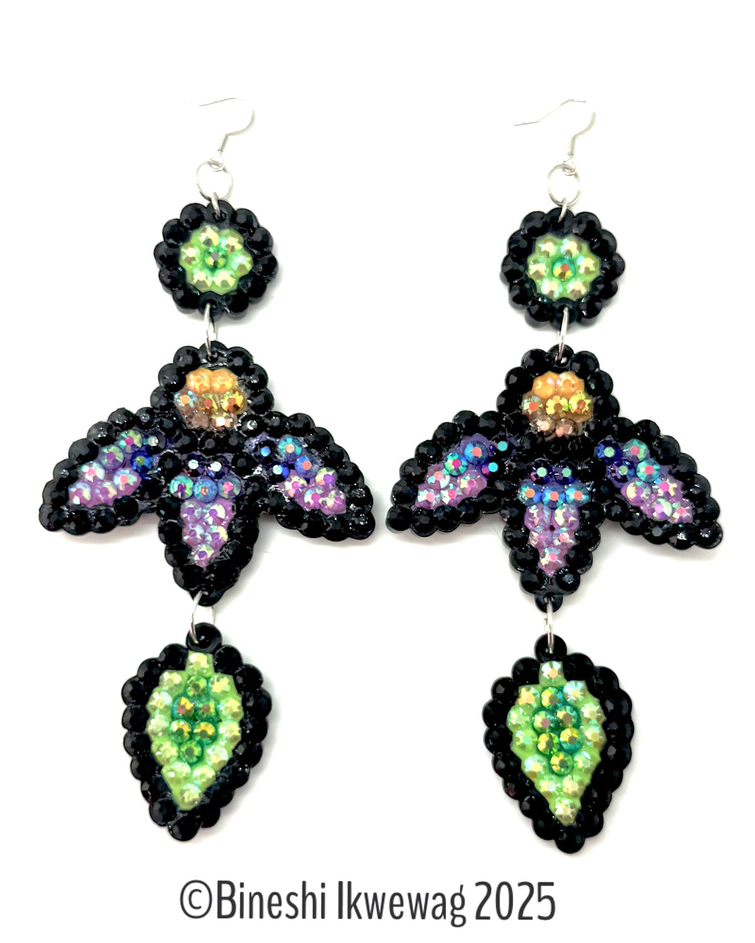 Coneflower Earrings Purple