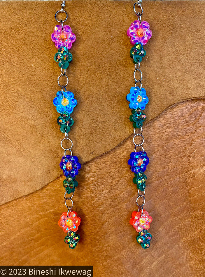 4-Tier Mini Flower Earrings 4