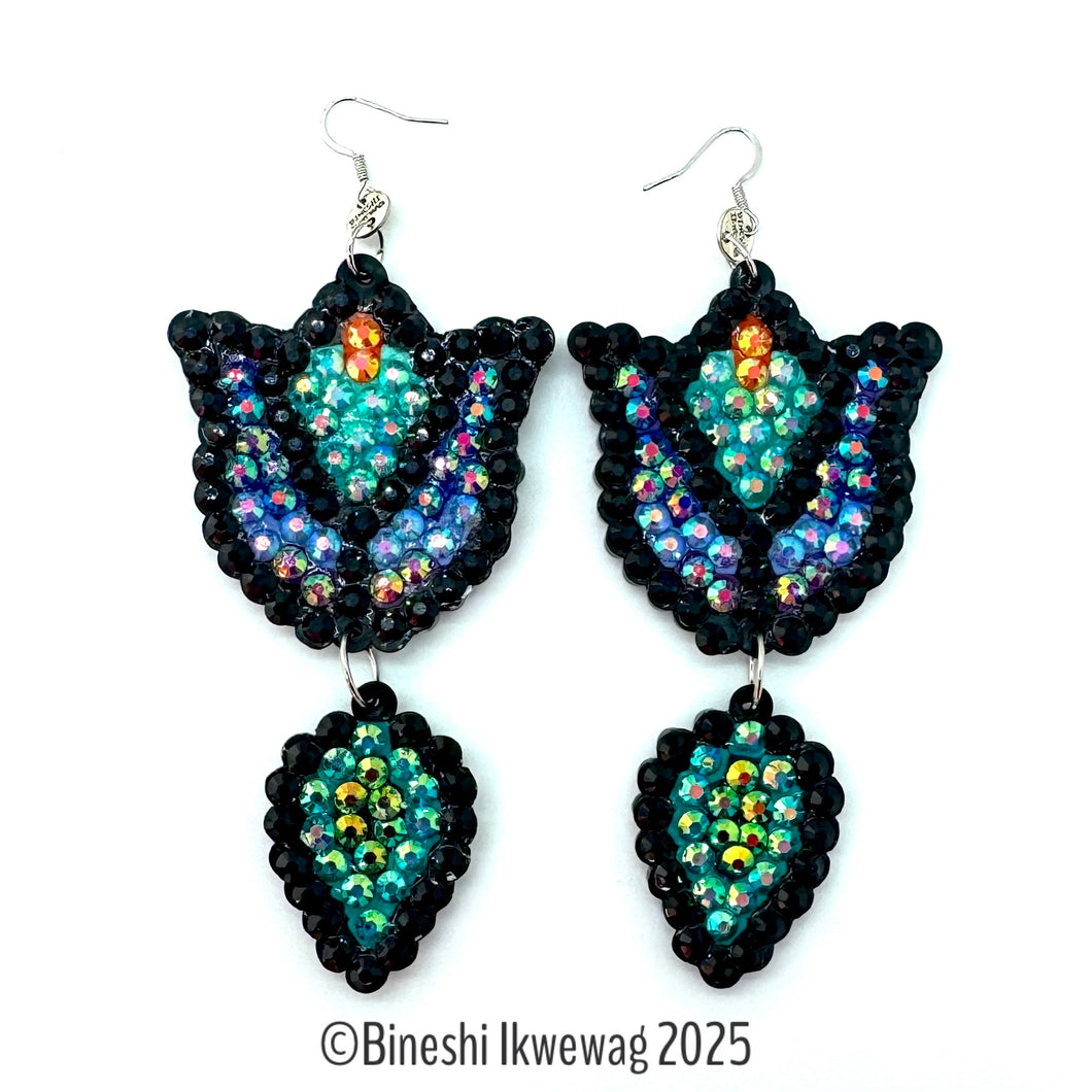 Bell Earrings Blue