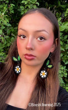 Load image into Gallery viewer, Two-tier Kokom Earrings White
