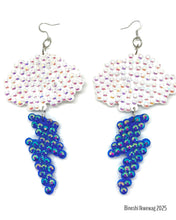 Load image into Gallery viewer, Lightning Cloud Earrings Blue
