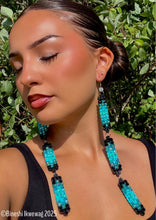 Load image into Gallery viewer, 3-Tier Geometric Earrings Ocean
