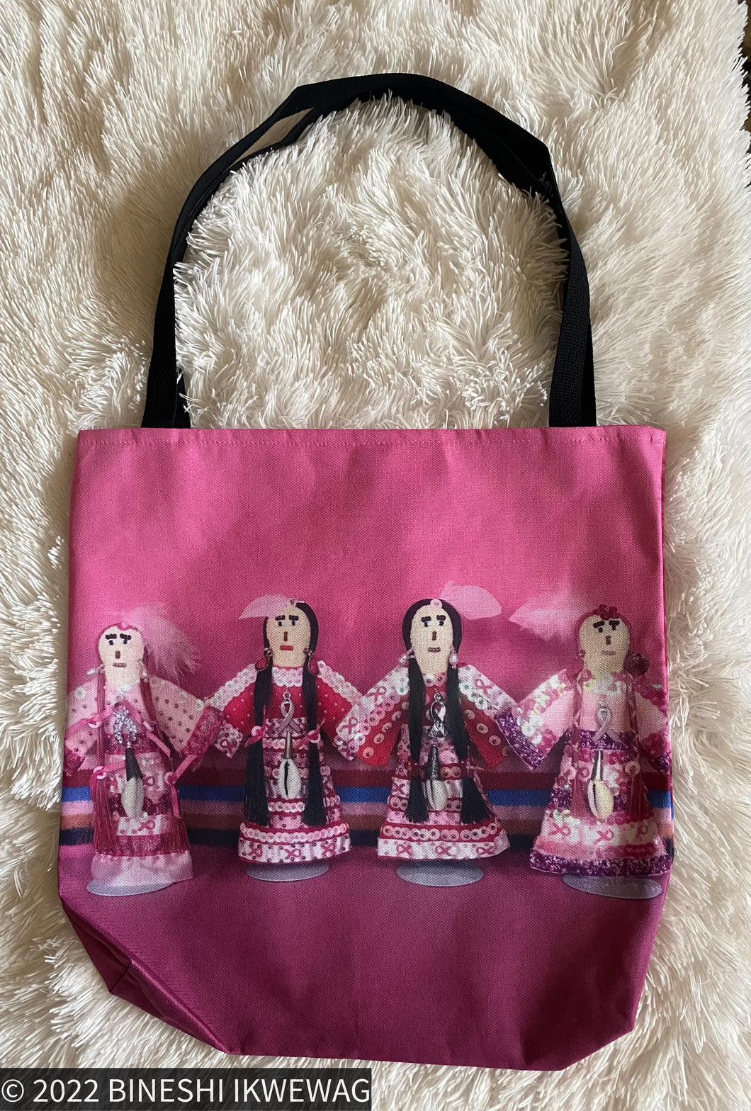 Large Tote Bag Pink Sisters